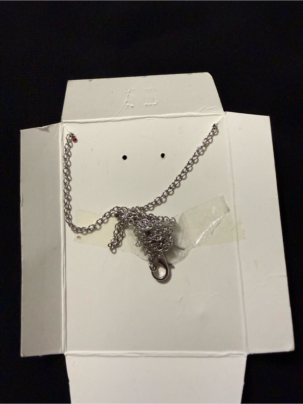 Silver Tone Crystal Graduated Drop Pendant Necklace - Silver - Picture 5 of 5